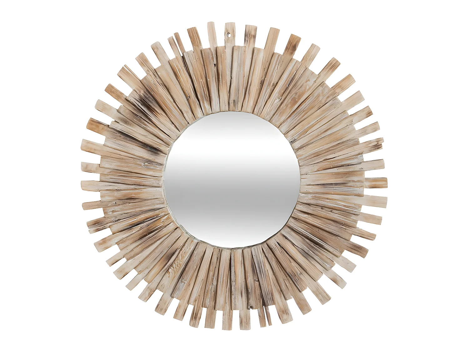 Grand Miroir mural en en Bois flotté D 88 cm