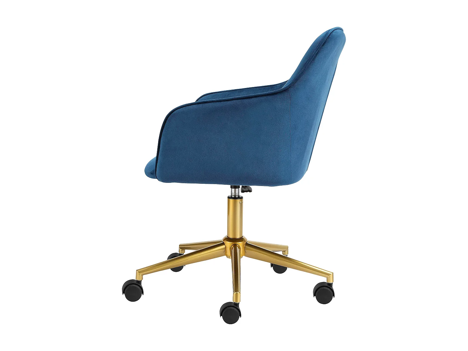 Bureaustoel Blauw Goud