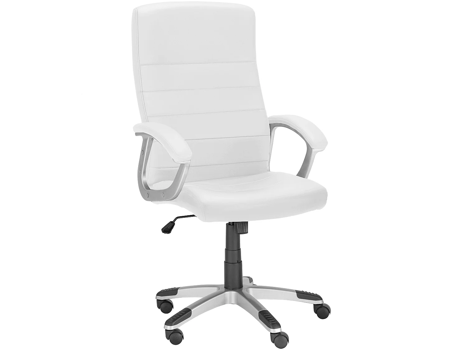 Willis|Chaise de bureau en PU blanc