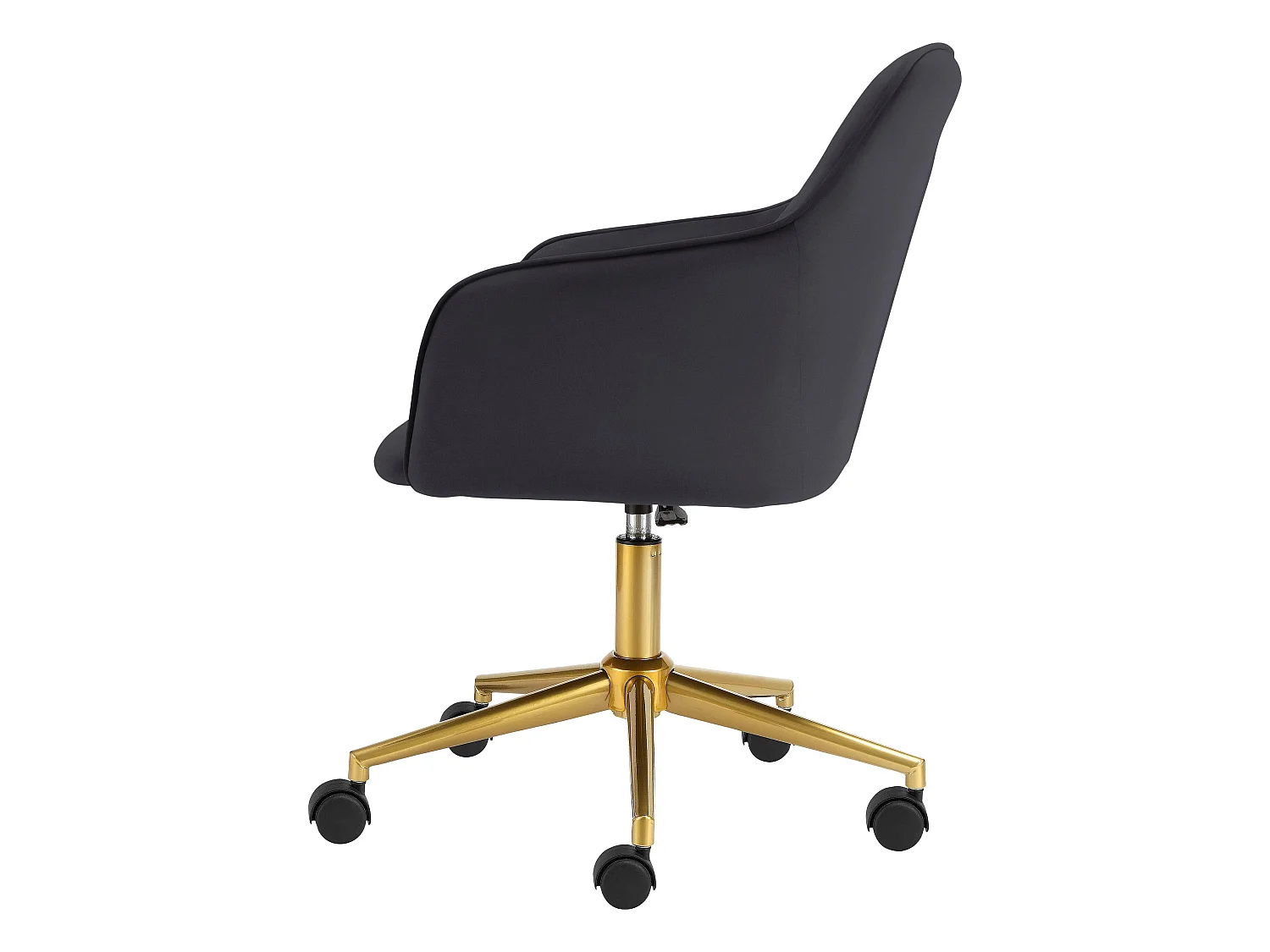 Caspar | Cadeira de escritório Cinzento Dourado