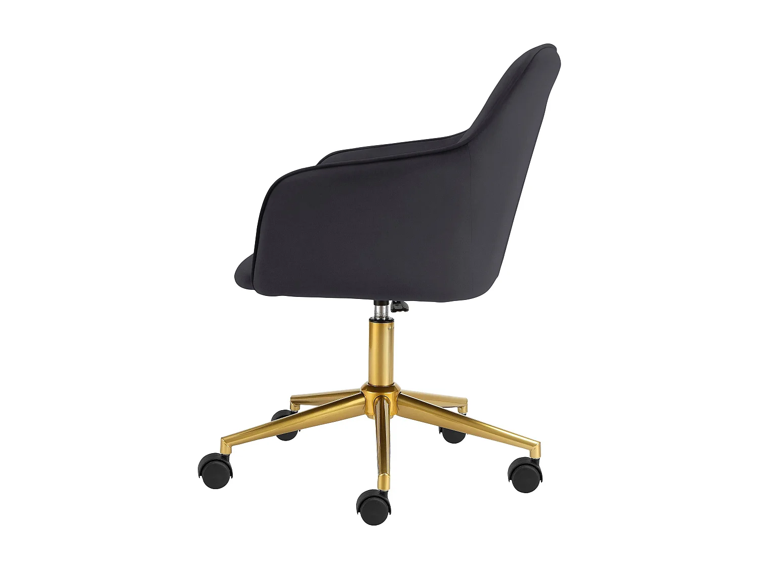 Caspar | Chaise de bureau gris / or