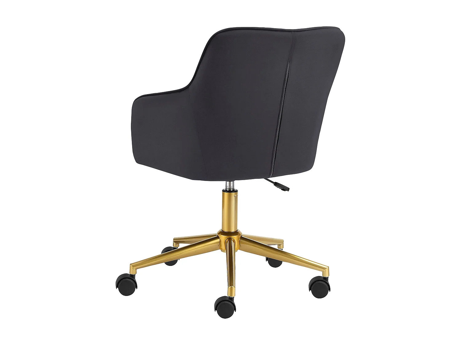 Caspar | Chaise de bureau gris / or