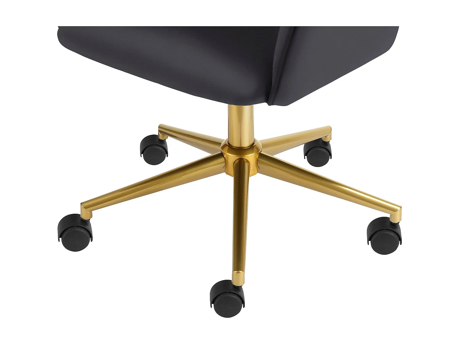 Caspar | Chaise de bureau gris / or