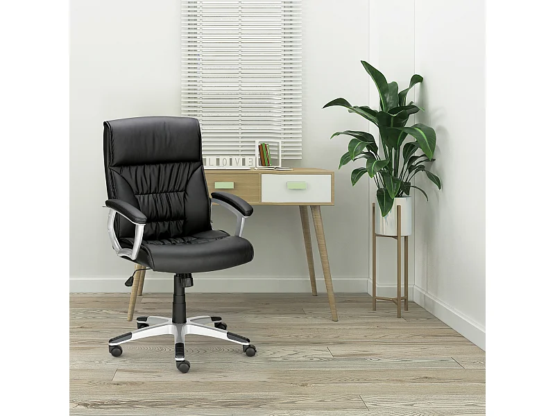 Sedia da ufficio Flori nera