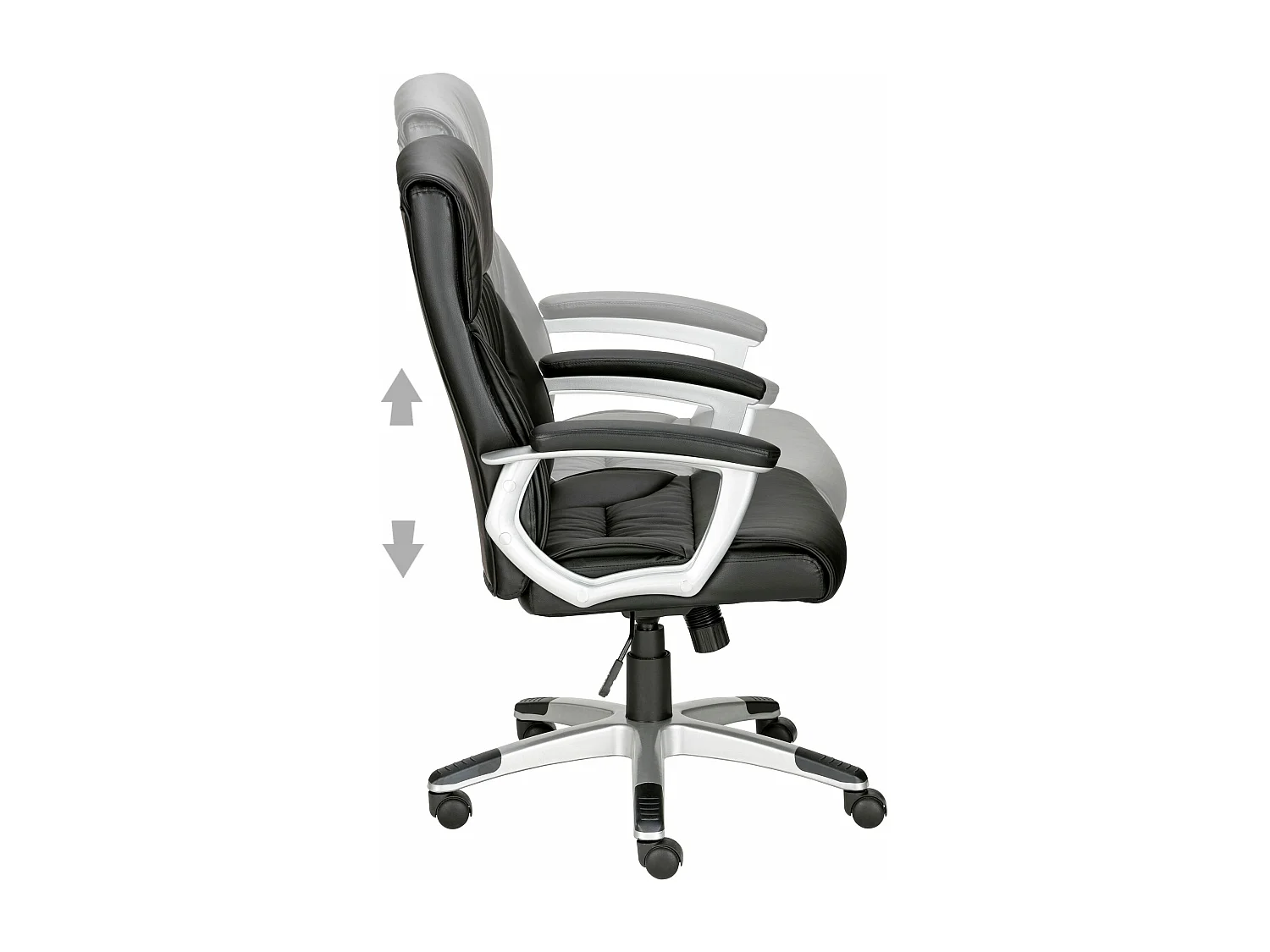 Silla de oficina Flori negra