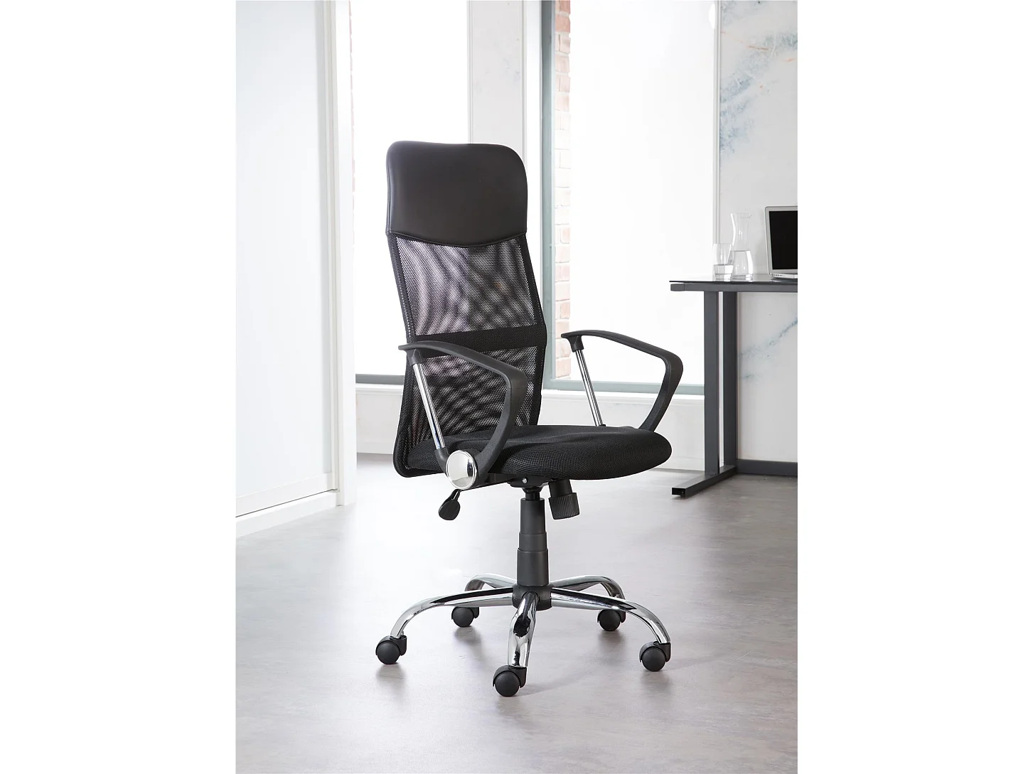 Orlando | Chaise en tissu noir