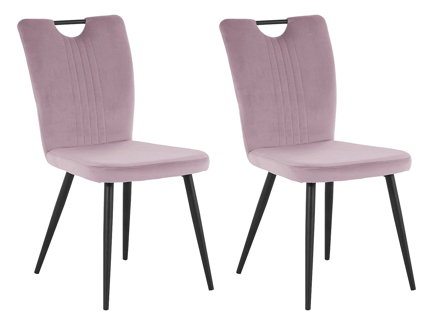 Sari|Chaise 2 Pack en velours noir