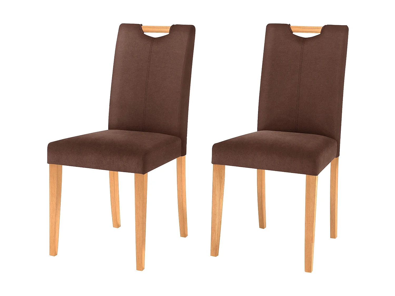 Cadeira em pinho castanho