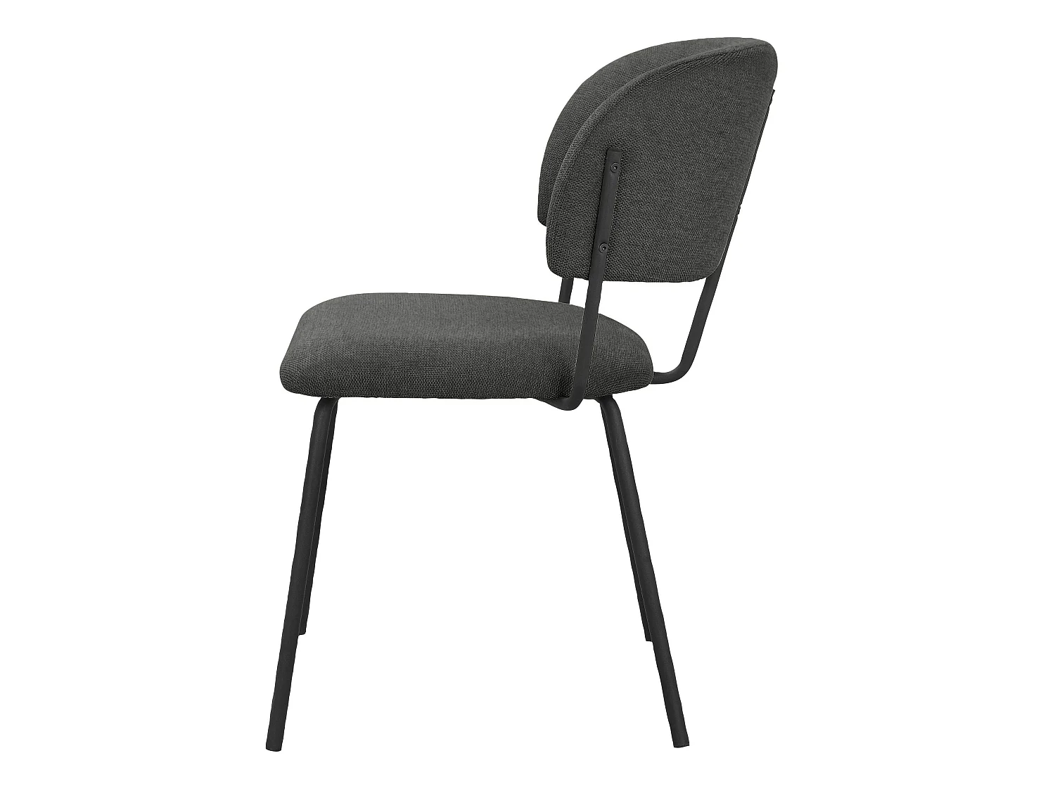 Claudia | Chaise de salle à manger 2 Pack Anthracite