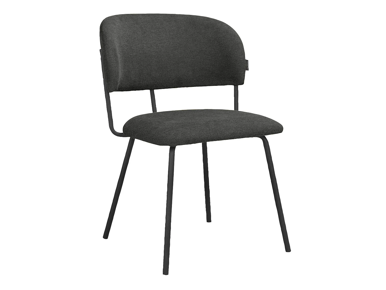 Claudia | Chaise de salle à manger 2 Pack Anthracite