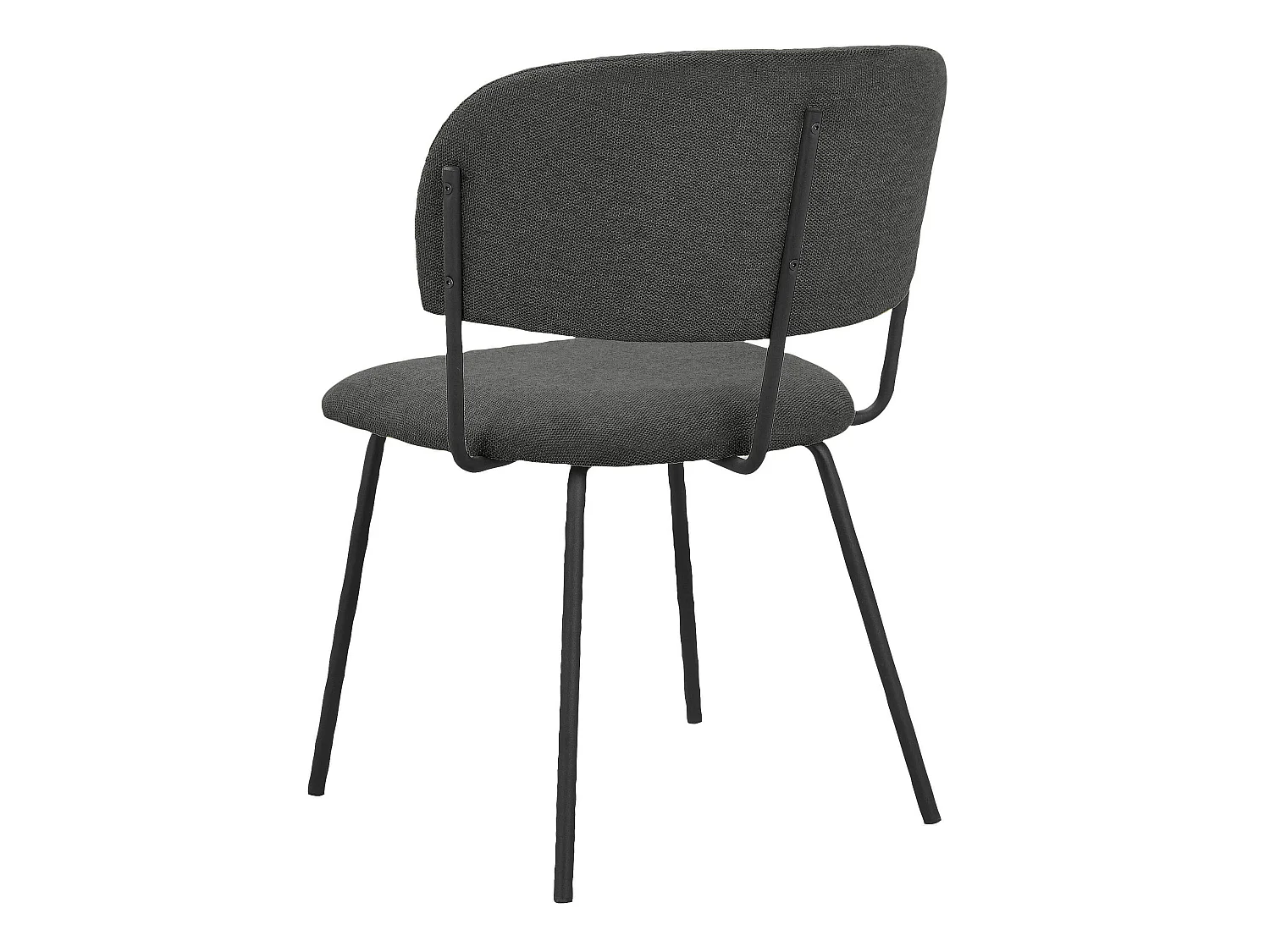 Claudia | Chaise de salle à manger 2 Pack Anthracite
