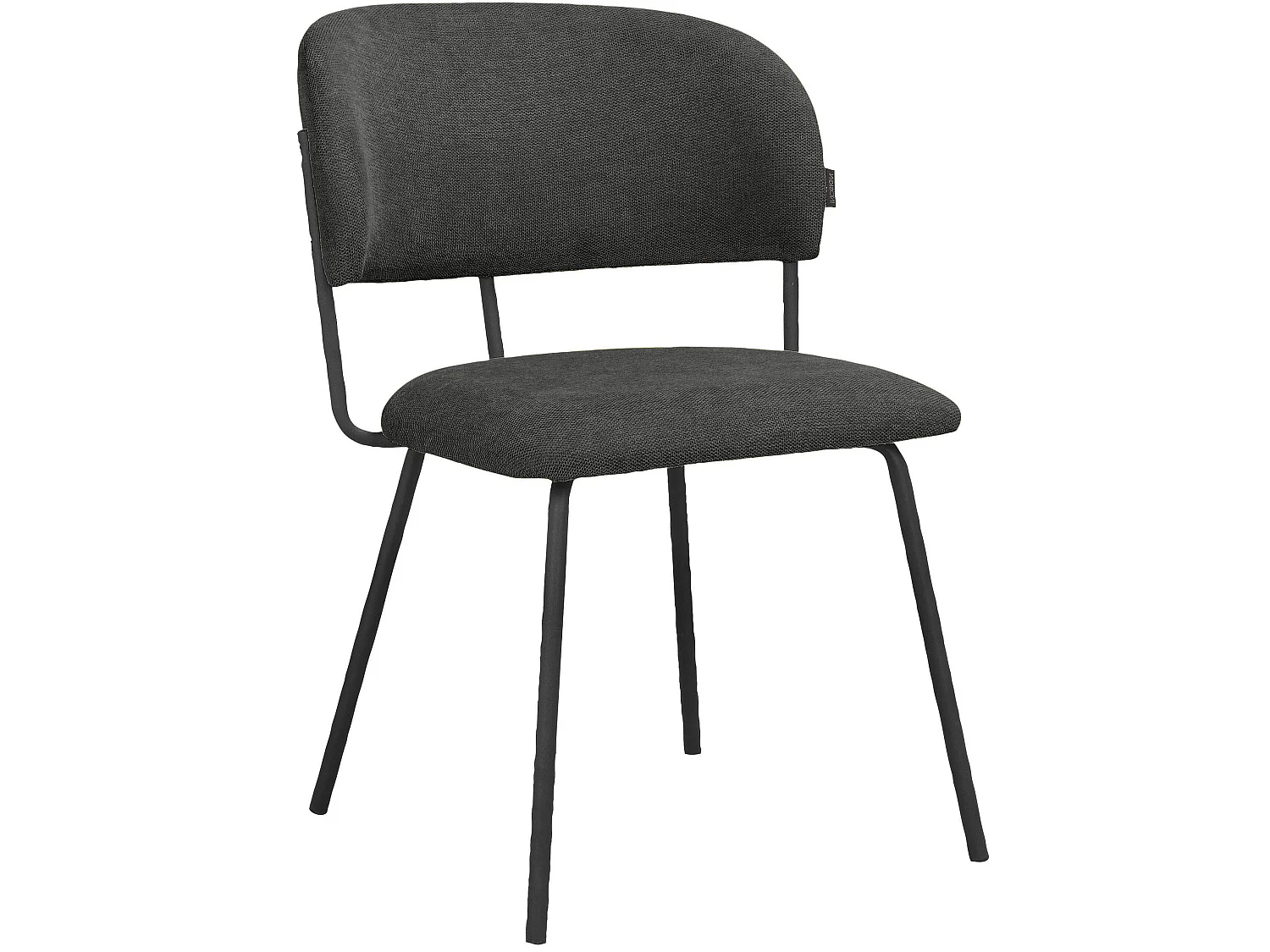 Claudia | Chaise de salle à manger 2 Pack Anthracite