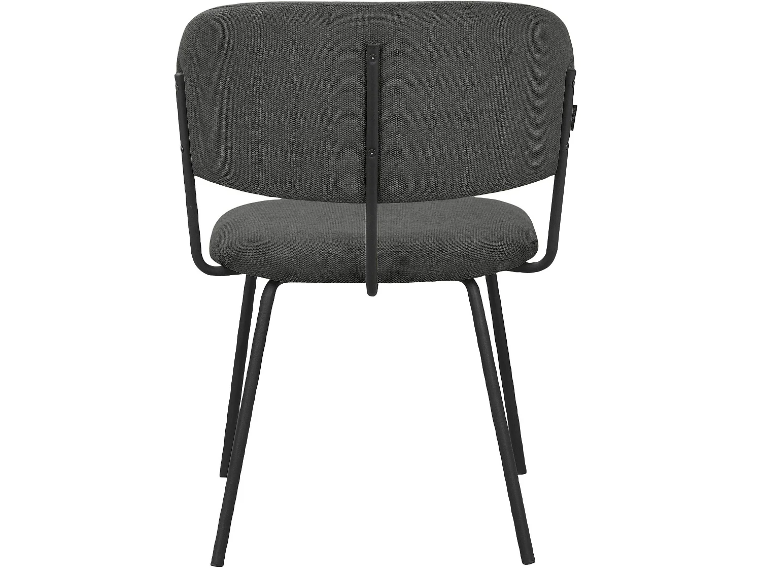 Claudia | Chaise de salle à manger 2 Pack Anthracite