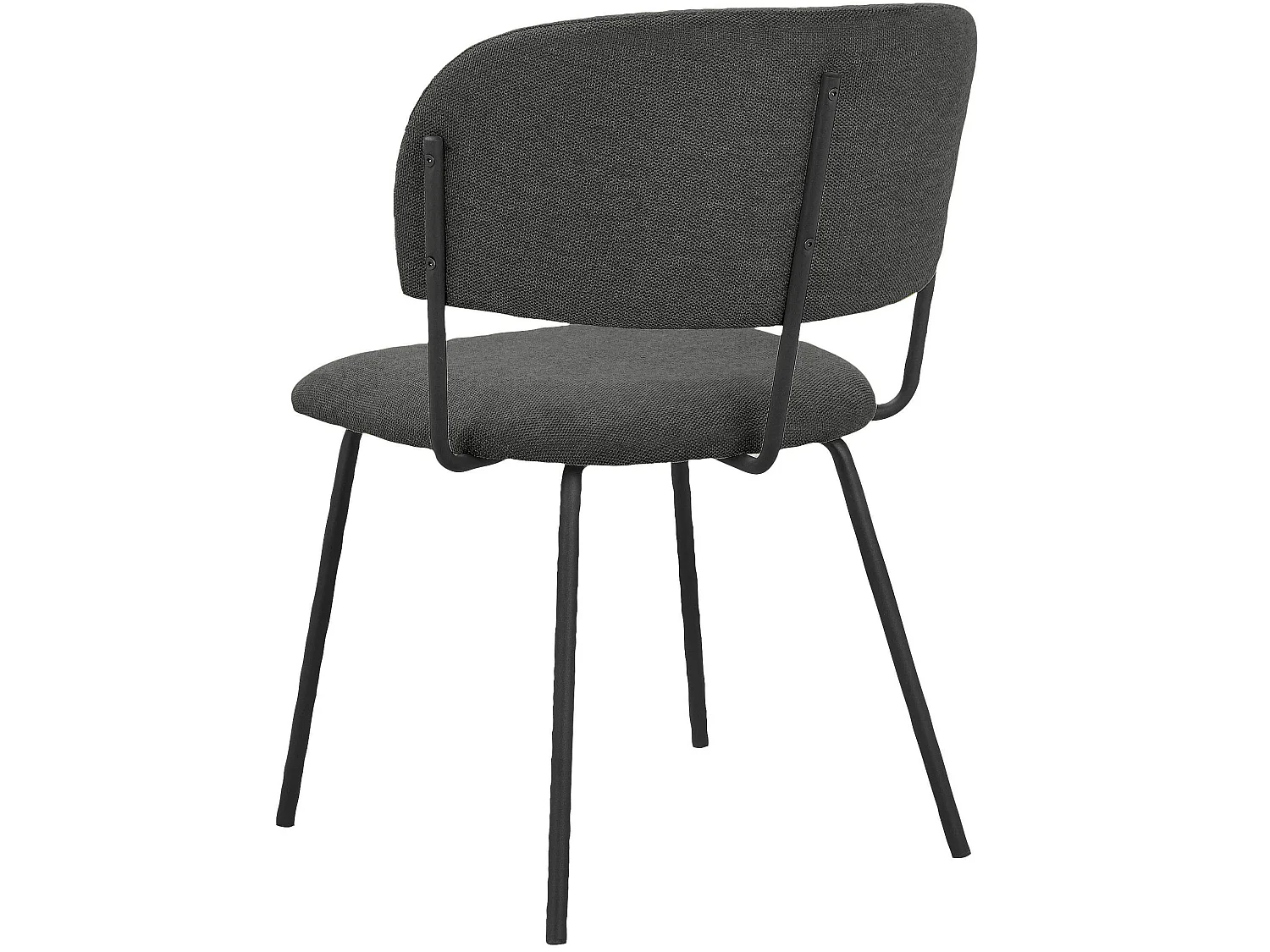 Claudia | Chaise de salle à manger 2 Pack Anthracite