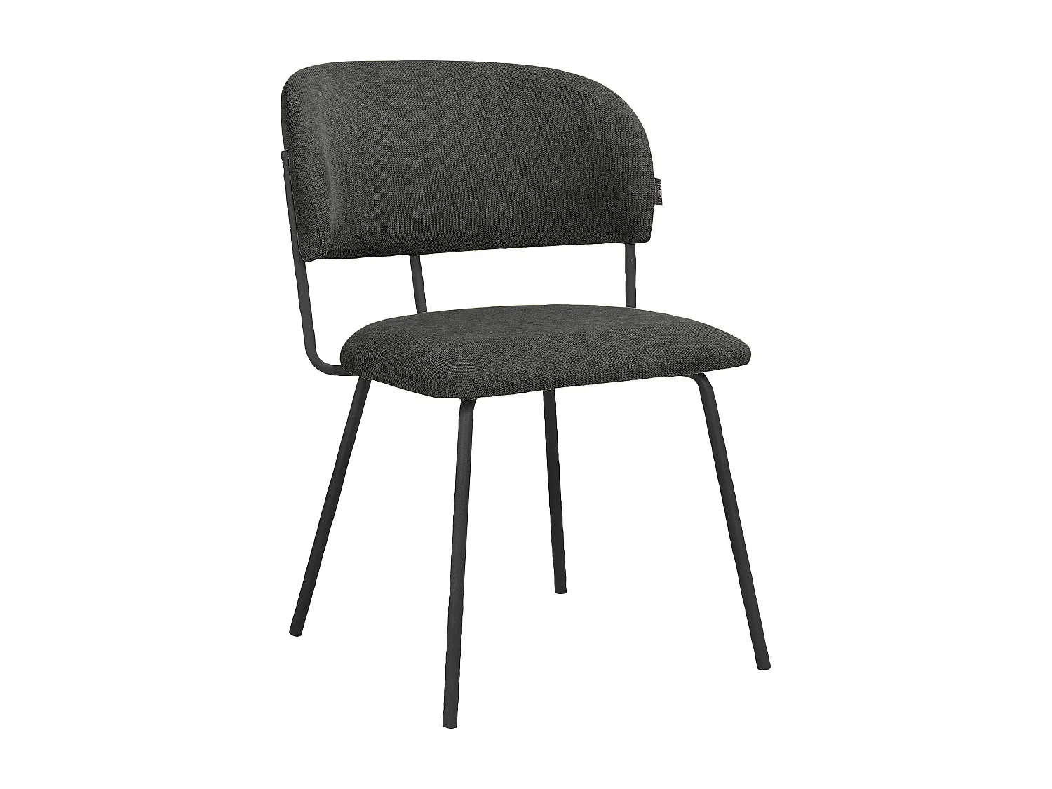 Claudia | Chaise de salle à manger 2 Pack Anthracite