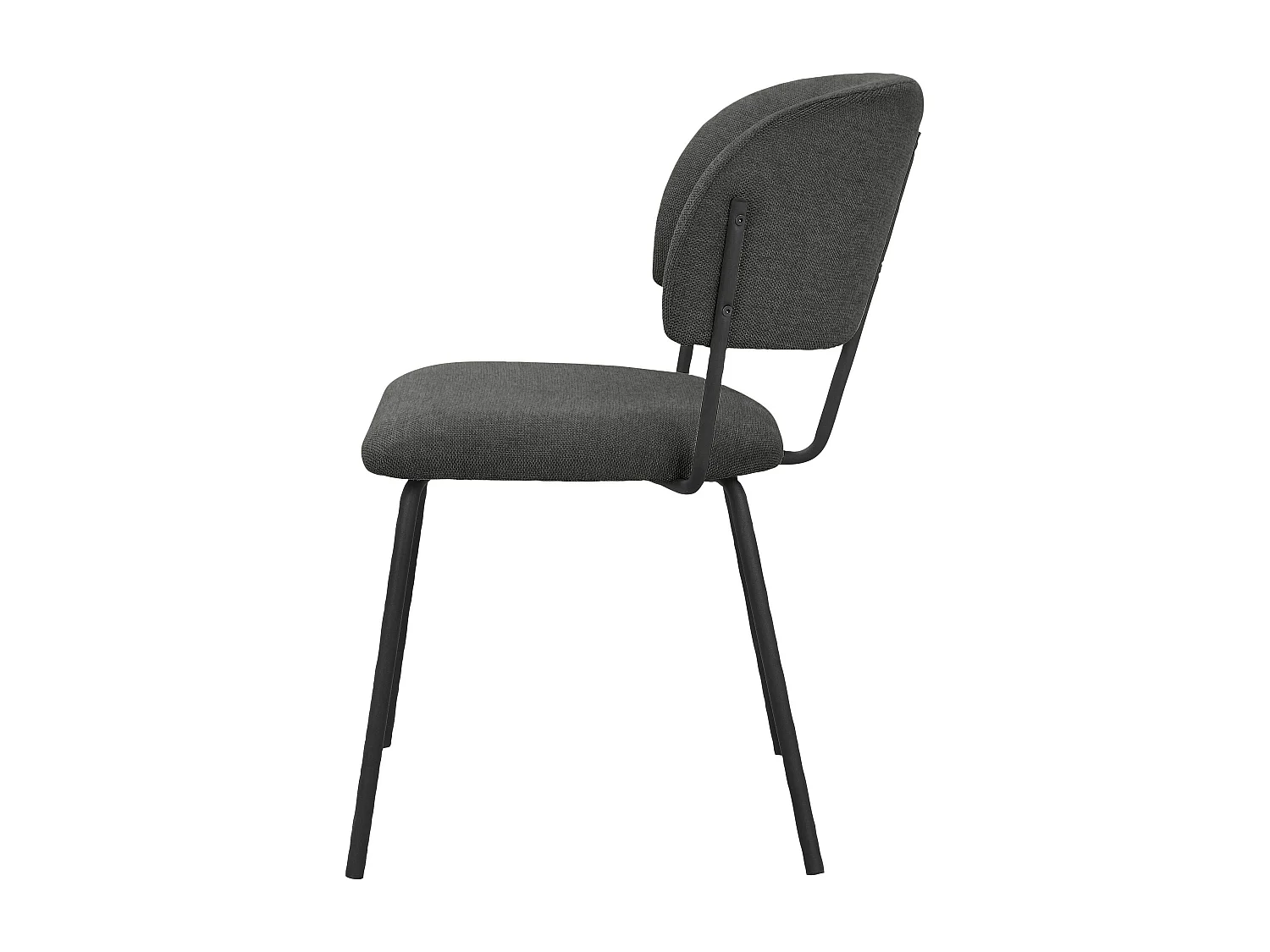 Claudia | Chaise de salle à manger 2 Pack Anthracite