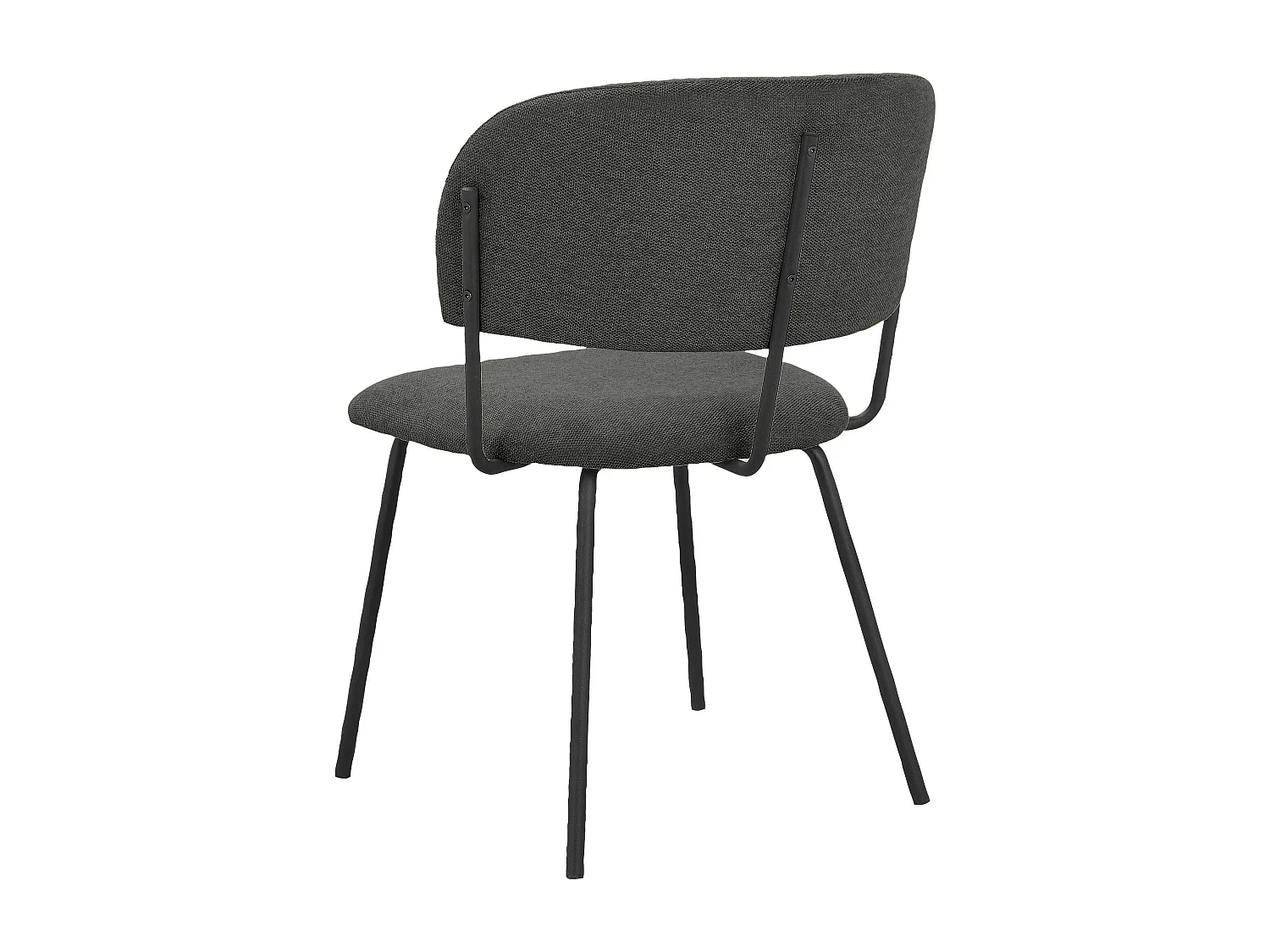 Claudia | Chaise de salle à manger 2 Pack Anthracite