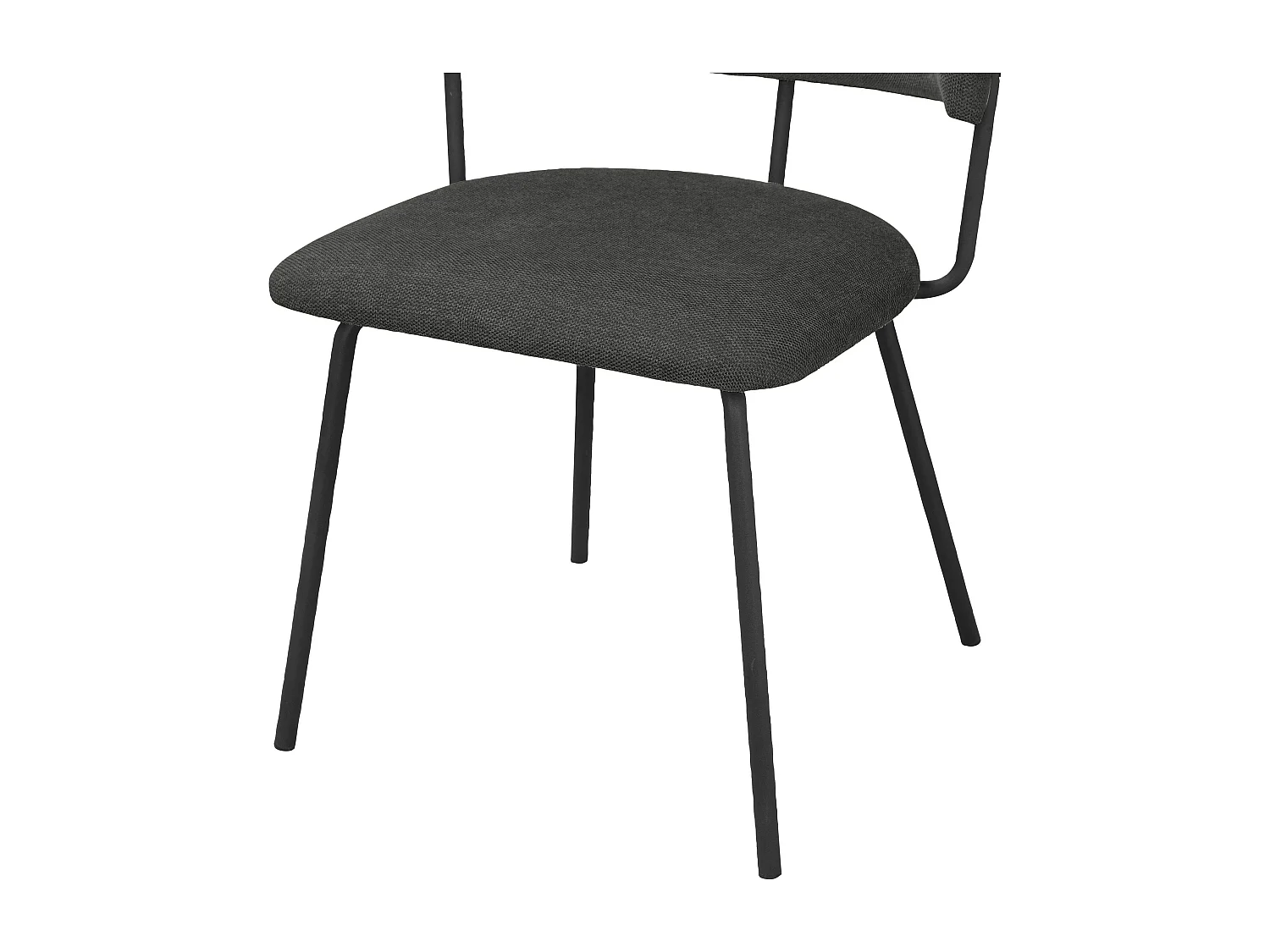 Claudia | Chaise de salle à manger 2 Pack Anthracite