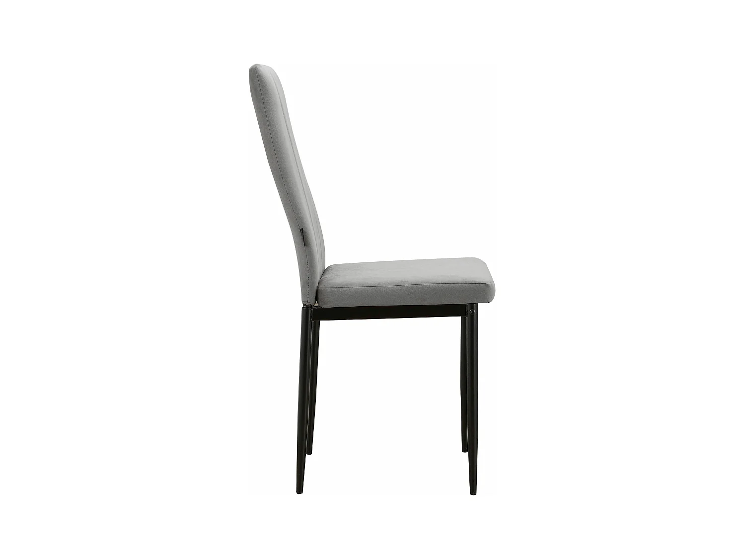 Kelly|Chaise de salle à manger en velours gris