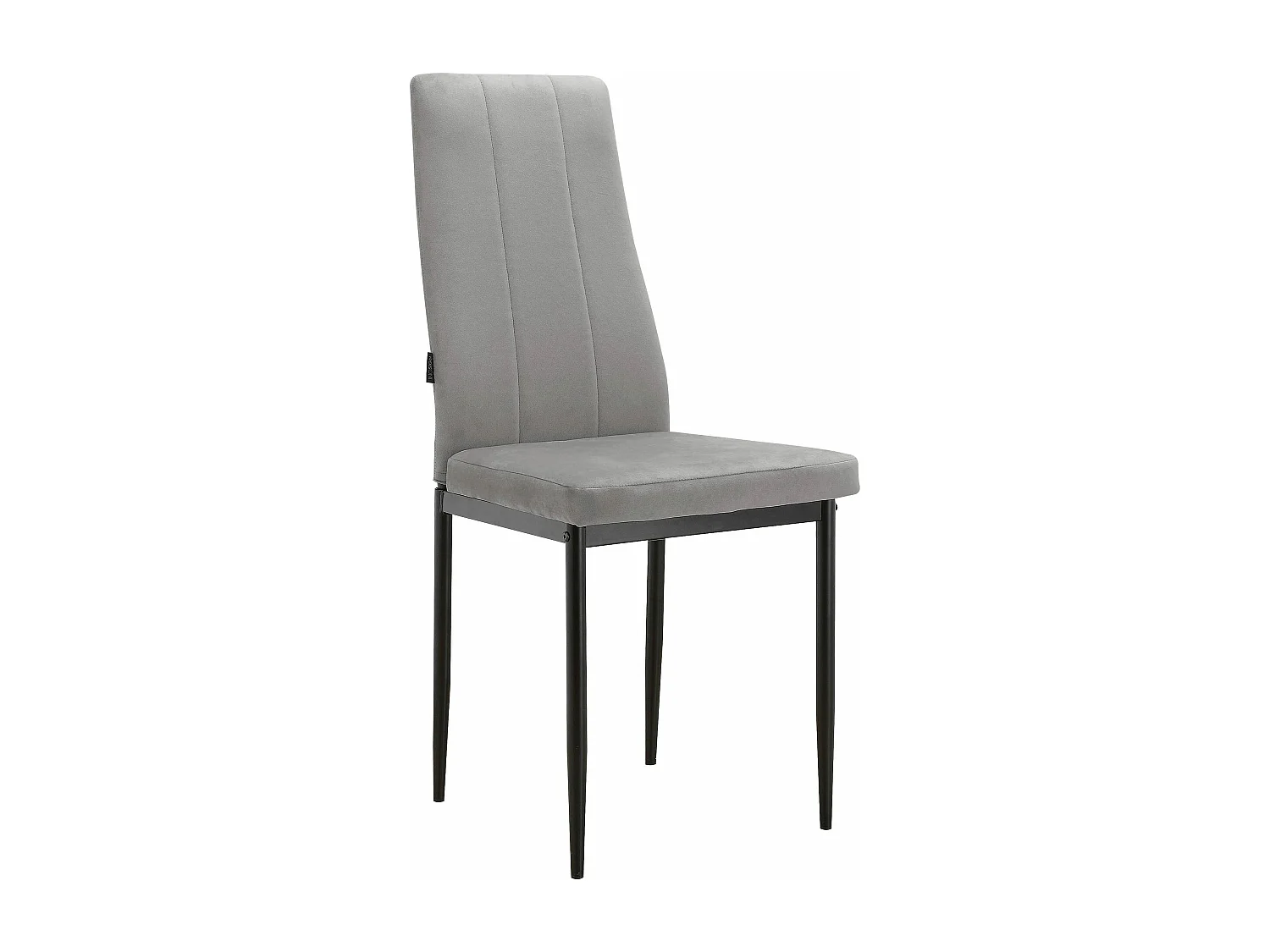 Kelly|Chaise de salle à manger en velours gris