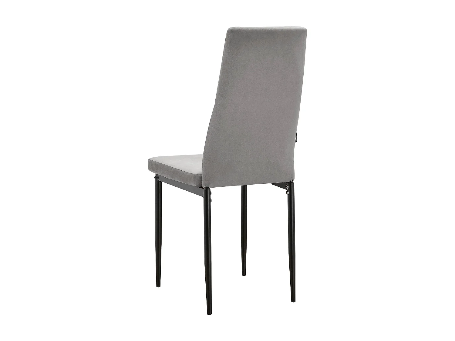 Kelly|Chaise de salle à manger en velours gris