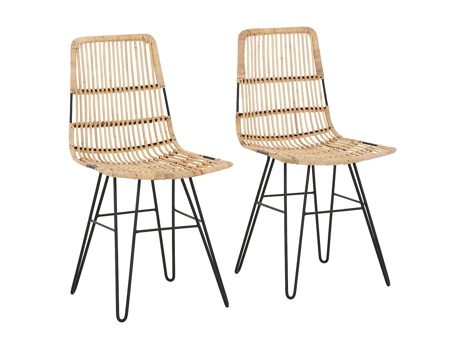 Filli | Chaise 2 Pack en Rotin Nature