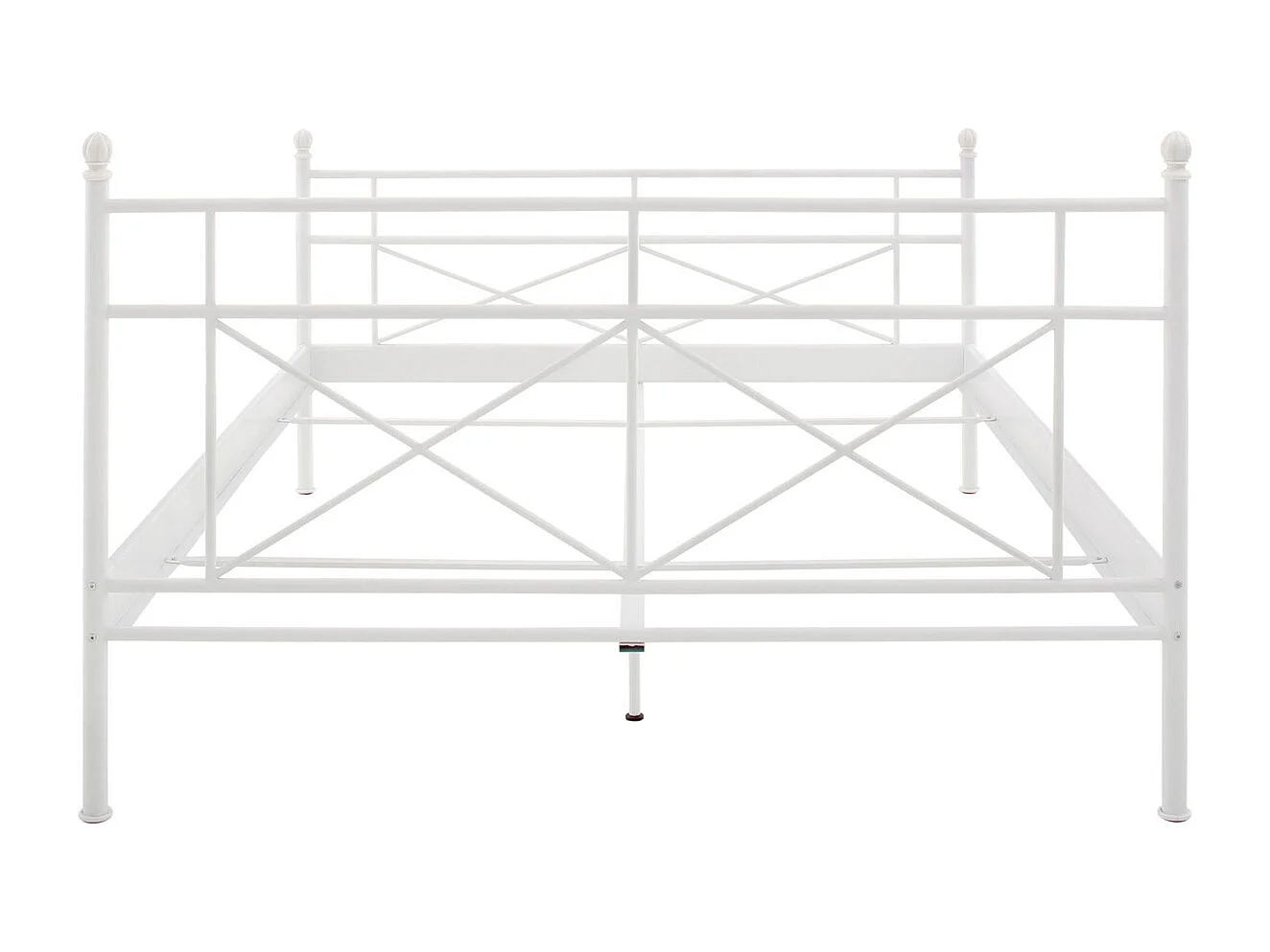 Thora|Lit 160x200 cm en métal blanc