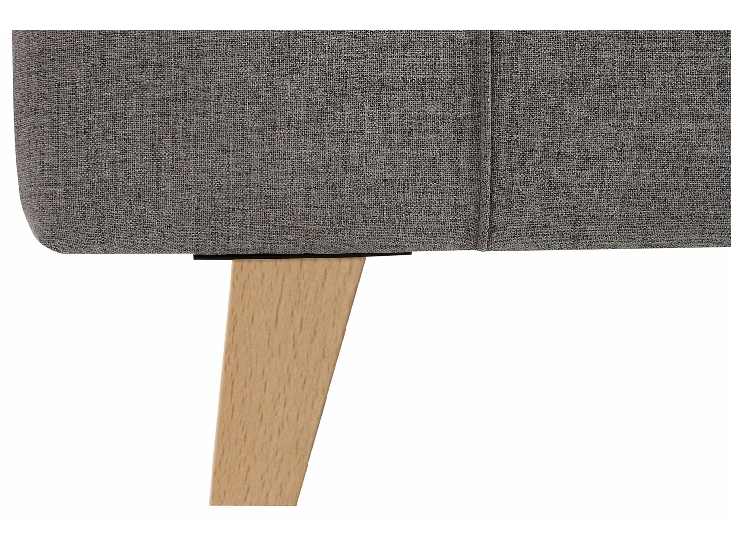 Larvik|Lit en tissu gris 180x200