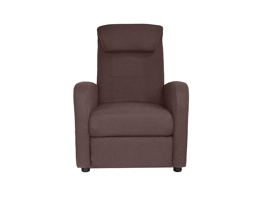 WeHome - Ontspannende ligfauteuil in Marta Brown-stof