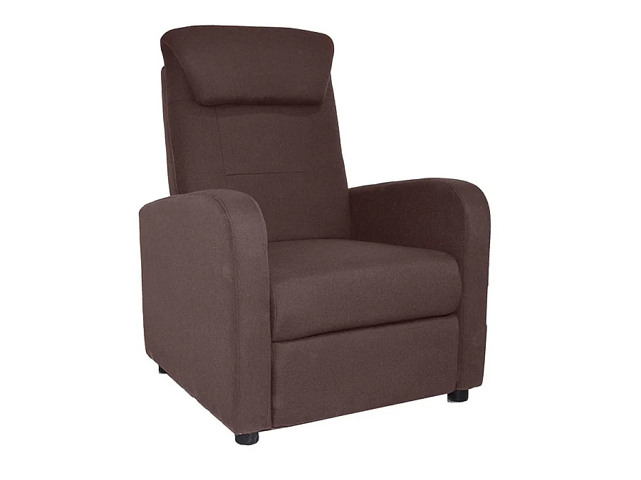 WeHome - Ontspannende ligfauteuil in Marta Brown-stof
