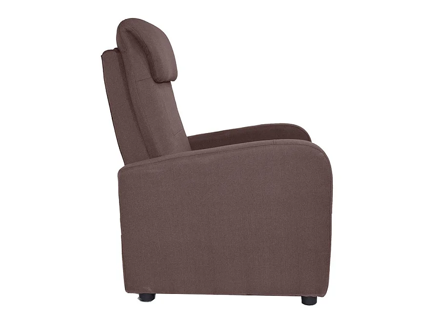 WeHome - Ontspannende ligfauteuil in Marta Brown-stof