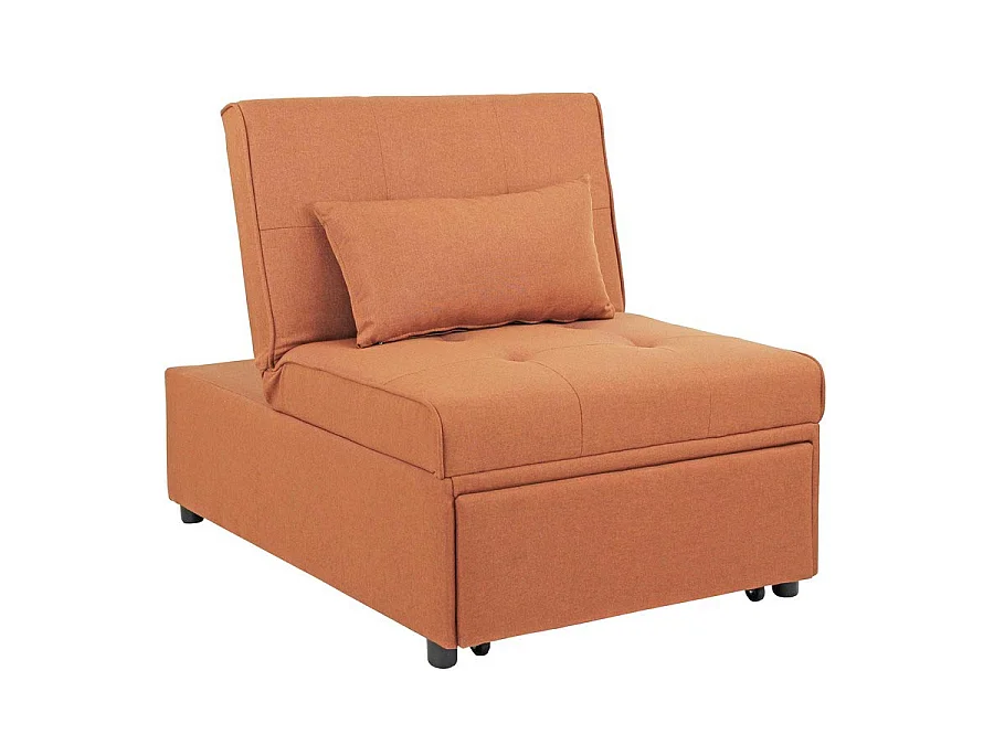 WeHome - Poltrona design apribile in tessuto arancione