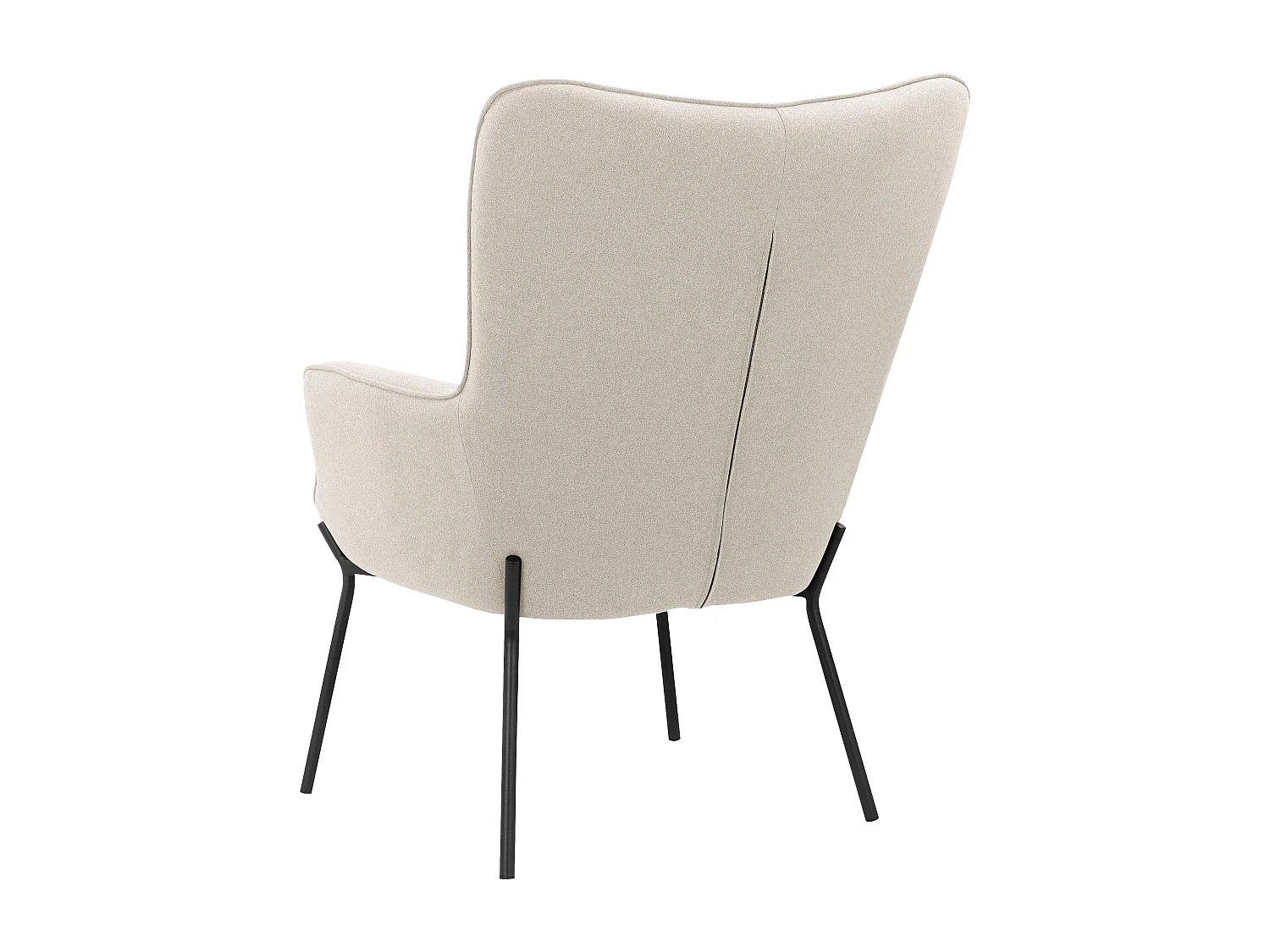 Boris|Fauteuil en velours beige