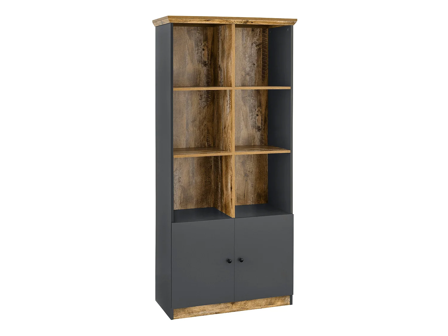 Castor|Bibliothèque 6 Open Grey Oak