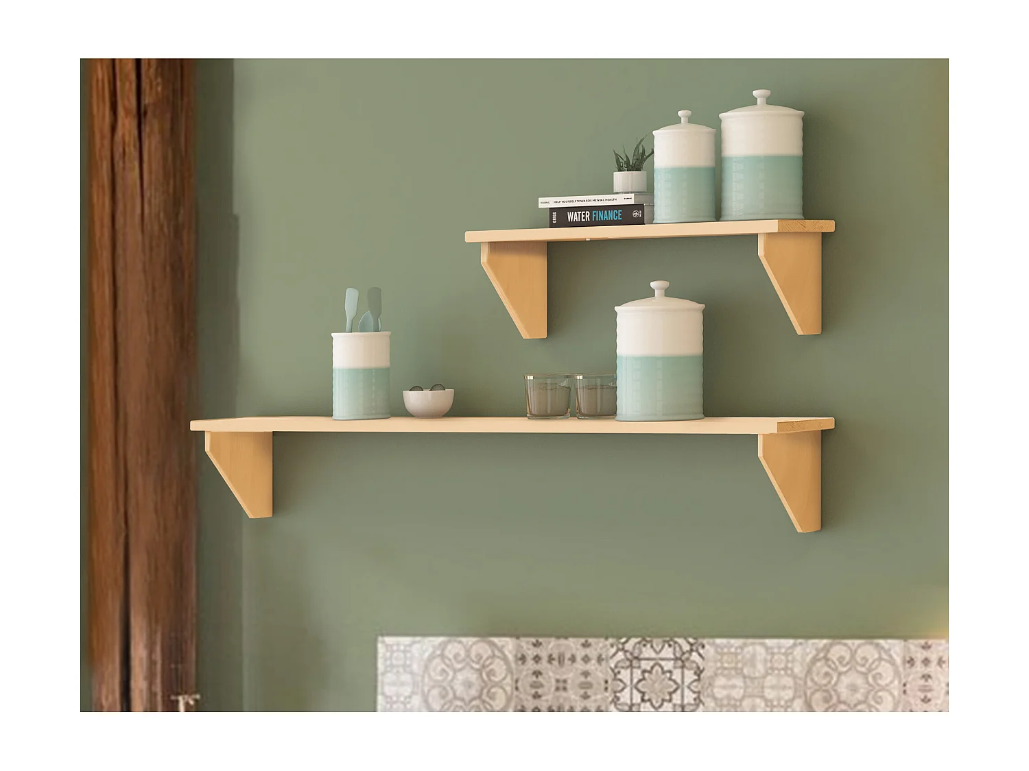 Anita | Etagère en pin Marron