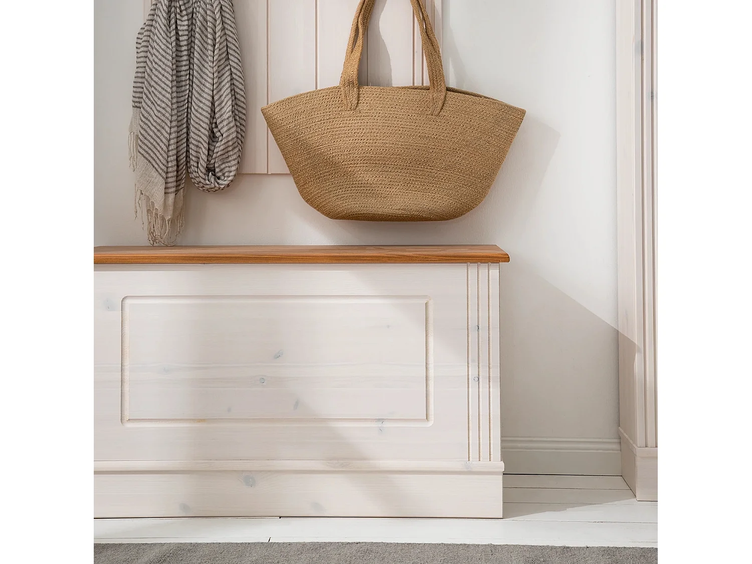 Jels | Armário suspenso com 1 porta em MDF castanho