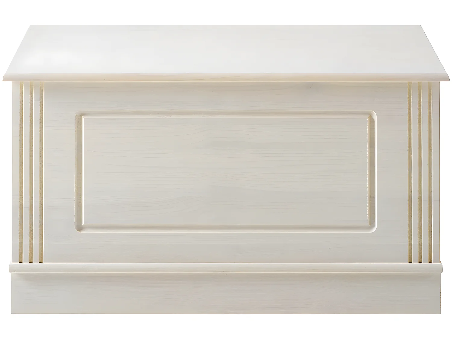 Anita|Coffre avec rangement en pin blanc