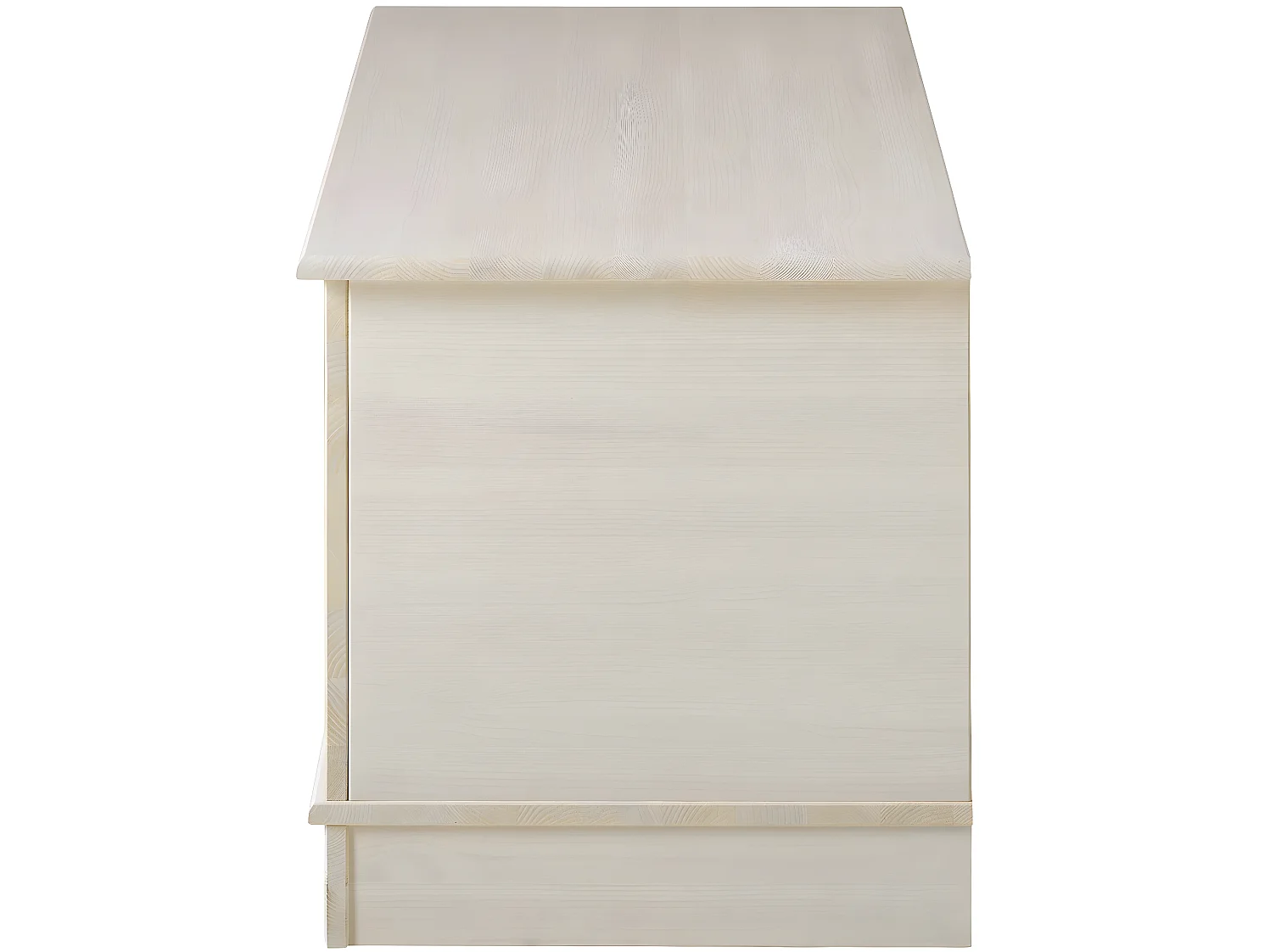 Anita|Coffre avec rangement en pin blanc