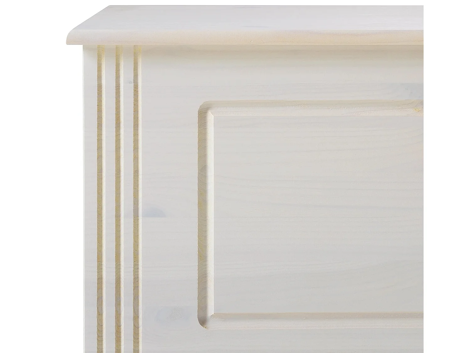 Anita|Coffre avec rangement en pin blanc