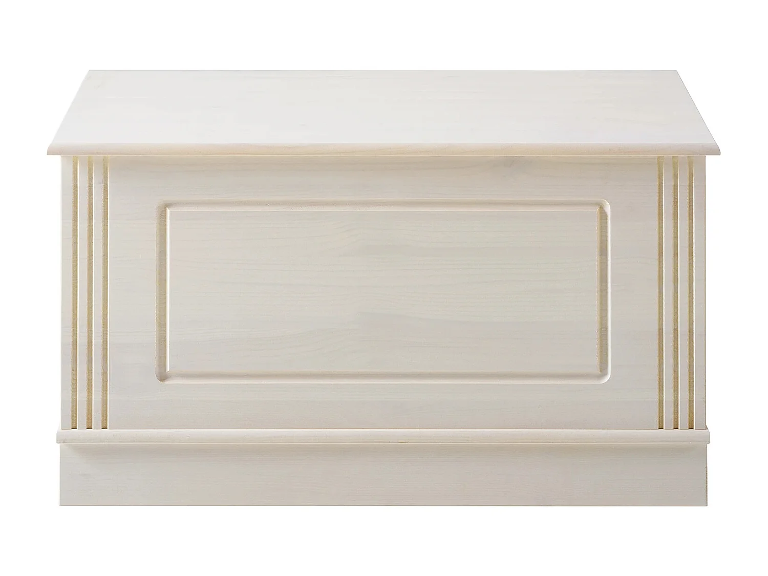 Anita|Coffre avec rangement en pin blanc