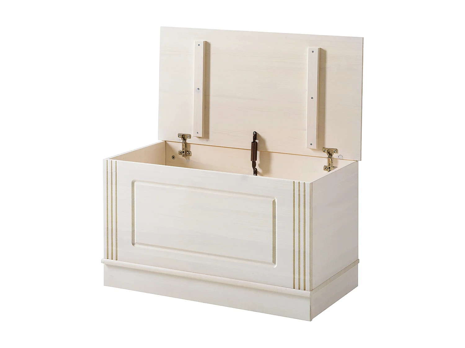 Anita|Coffre avec rangement en pin blanc