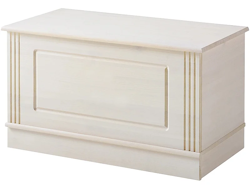 Anita|Coffre avec rangement en pin blanc