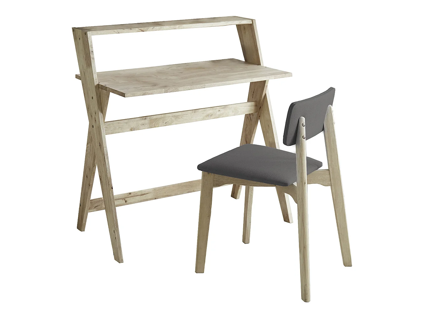 Bureau + Stoel Antraciet Natuur
