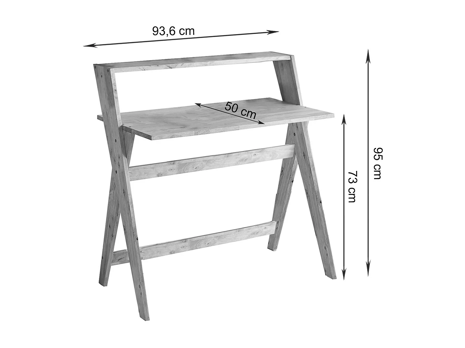 Mickey | Bureau + chaise Anthracite Nature