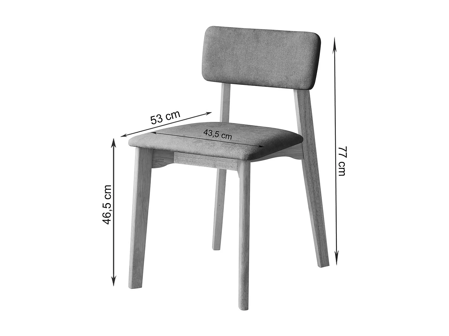 Mickey | Bureau + chaise Anthracite Nature