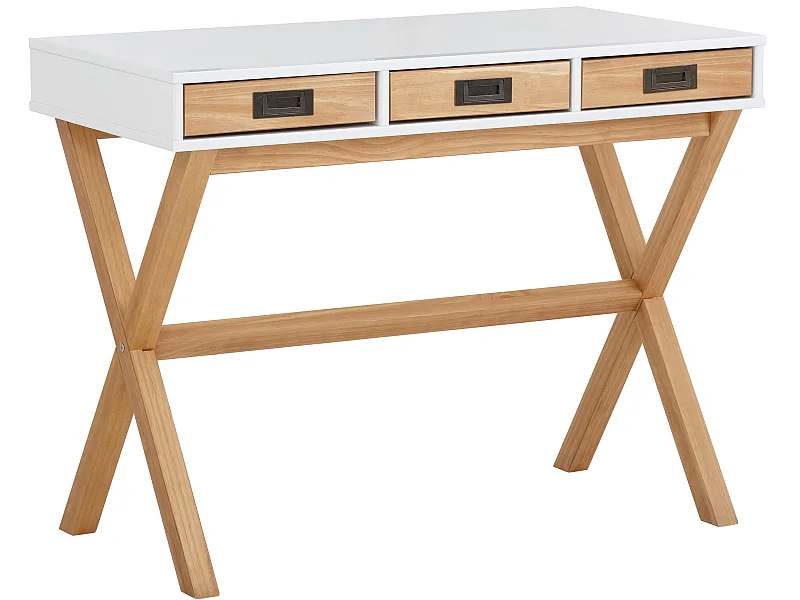 Paulo|Bureau en MDF blanc