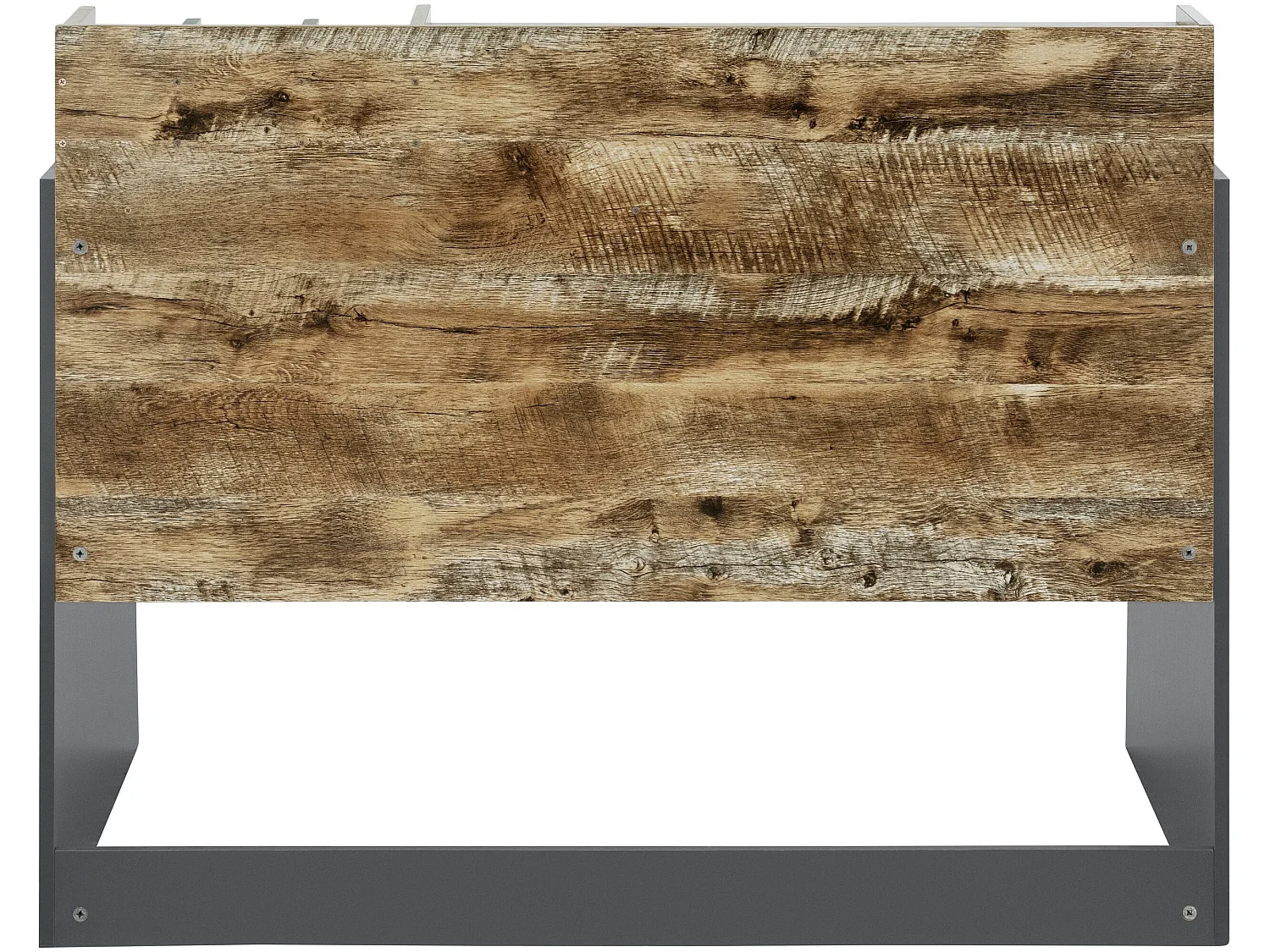 Bureau met zwenkwielen Grijs eiken