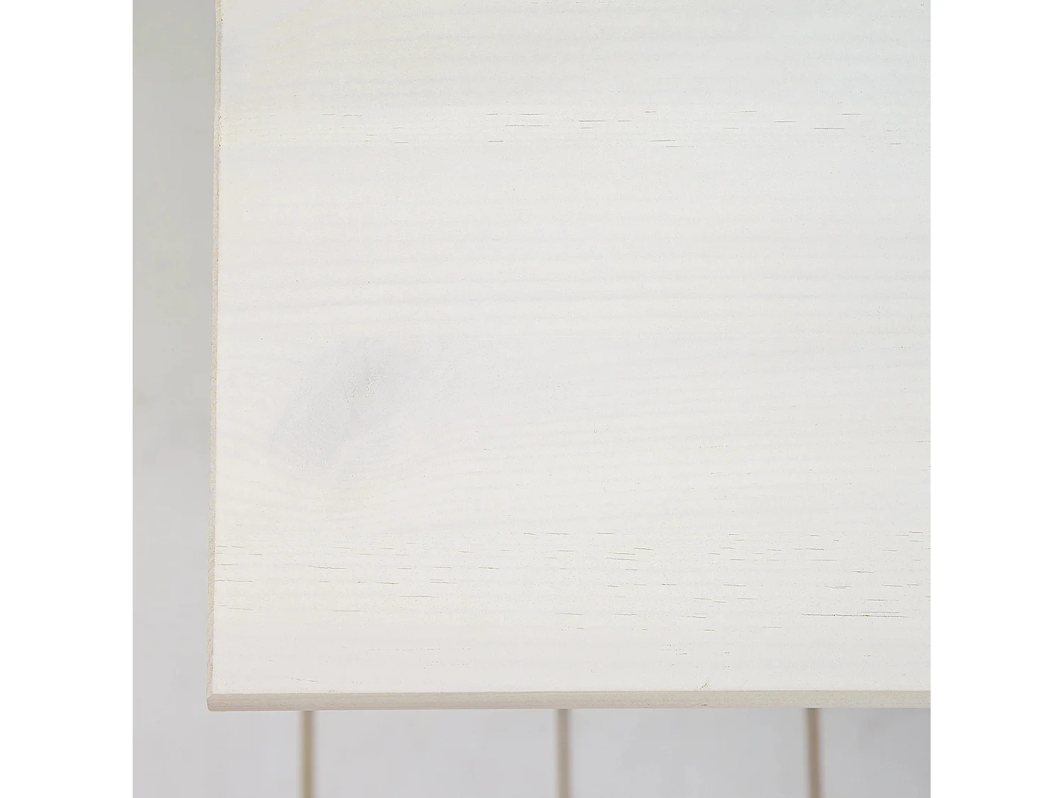 Anita|Bureau avec 3 tiroirs et 1 porte en pin blanc