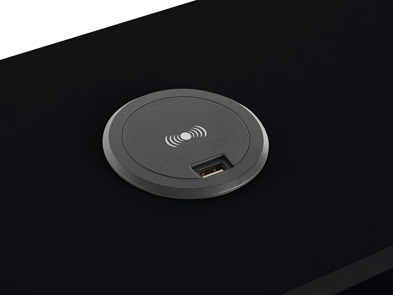 New Haven|Bureau en panneaux de particules noirs