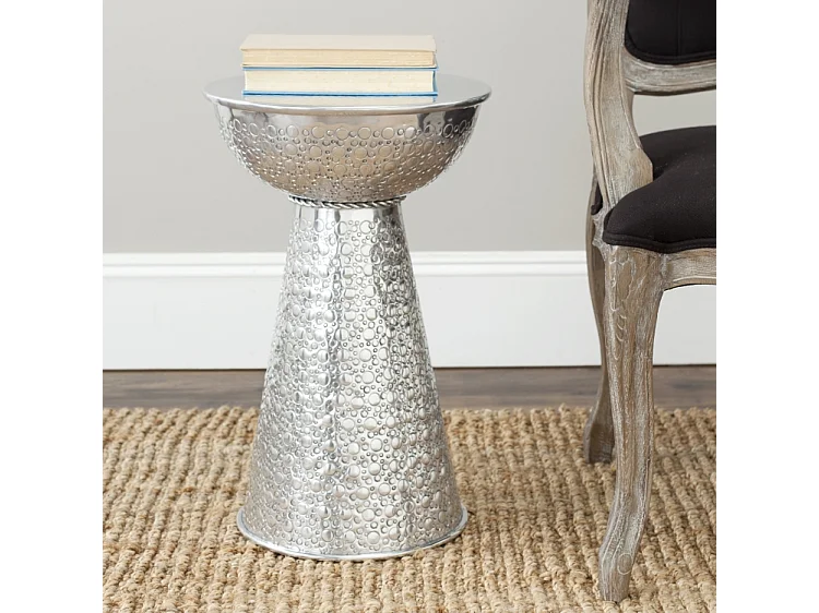 Table d'appoint Argent 33 X 33 X 52.07 cm - Margaretha